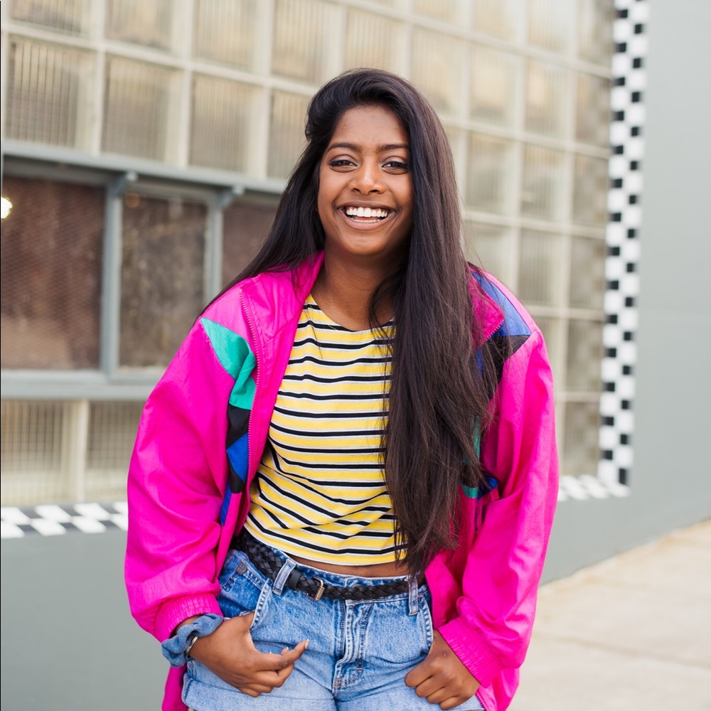 80’s hot pink jacket